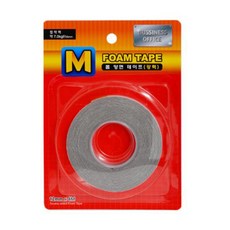 M시리즈 아크릴폼 양면 테이프 강력 12mm x 4m, 1개