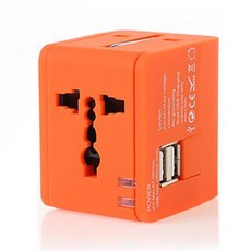 iNTRAVEL USB Cube Multi-Plug 雙端口 NO 0454 橙色, 1個