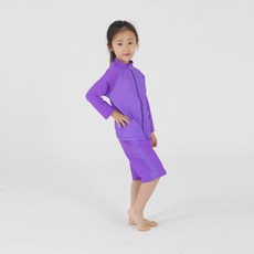 아쿠아티카 여아용 래쉬가드 집업 AQA 수영복 상하의세트