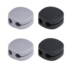 SYSMAX 充電線支架 淺灰色 2入+深灰色 2入, 1套