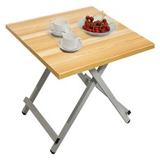 OMT 접이식 야외 실내 다용도 원목 테이블 60 x 60 cm OTB-6060, 우드