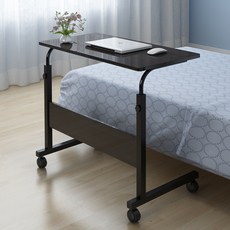 OMT 이동식 스탠드 데스크테이블 800 x 400 mm ONA-804, 블랙