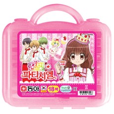 동아 파티시엘 여아용 크레파스 + 사출케이스, 18색