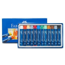 FABER-CASTELL 輝柏 油畫棒+紙管套組 127012, 12 種顏色