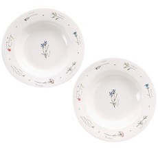 ZEN 印花圓形餐盤 24cm, 混色, 2件