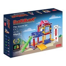 Unkown 遊樂園造型磁鐵積木組 55入, 混色