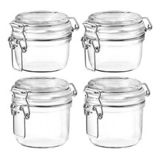 Fido 玻璃密封罐 125ml*2入+200ml*2入, 1組