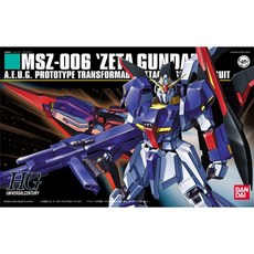 반다이 HGUC041 1:144 MSZ-006 제타 건담 프라모델 BD122241, 1개