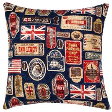 Ein Haus 英國牛津布靠枕, 黑色的