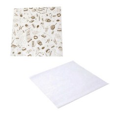 Sr 漢堡包裝紙普通 90p + 瓦特 90p, 1套