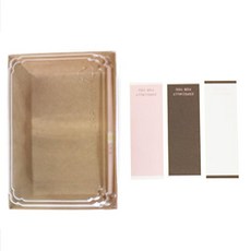 巧克力迷你盒 48入+特製長方形貼紙白色 16入+粉色 16入+巧克力色 16入, 混色, 1套