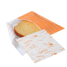 Sr 吐司袋橙色 60p + 三明治包裝紙 Wow Woolwang 60p, 1套