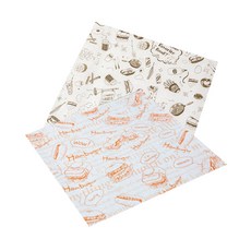 SR 漢堡包裝紙 橘色 60入 + What's 60入, 1套