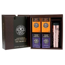 커피빈 스페셜콜렉션 5호 커피 선물세트, 파나마 로즈골드 텀블러 473ml + 콜롬비아 아메리카노 10t  2개 + 캡틴 아메리카노 10t 2개, 1세트