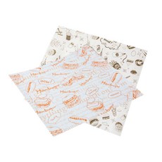 SR漢堡包裝紙 橘色 100入+What's 100入, 1套