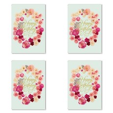 Hallmark 生日賀卡組, KED2583, 4個