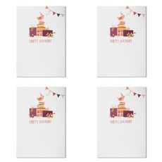 Hallmark 生日賀卡組, KED2225, 4個