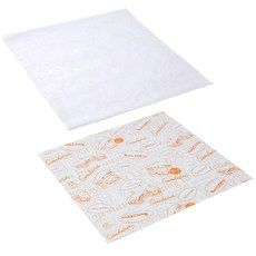 Sr 漢堡包裝紙普通70p+三明治包裝紙哇橙70p, 1套