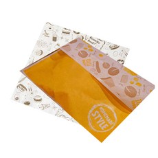 SR漢堡包裝紙What's 60入+吐司袋 自製 60入, 1套