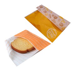 SR 吐司袋 自家製 60入 + 橘色 60入, 1套