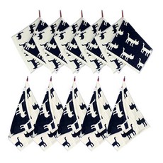 掛式廚房抹布, 深藍色, 1套