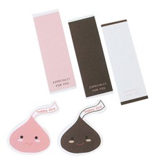 황씨네도시락 이스페셜리 직사각 도시락 스티커 66p + 빅초콜릿 68p, 혼합 색상, 1세트