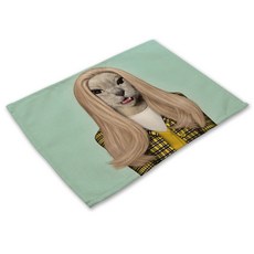 리빙팝 애니멀스타 테이블매트, 36, 42 x 32 cm, 1개