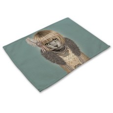 리빙팝 애니멀스타 테이블매트, 27, 42 x 32 cm, 1개