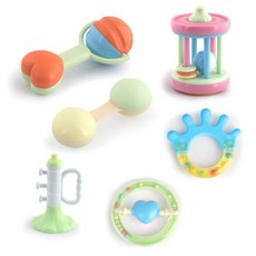 그린라이프 PLA 통 딸랑이 6p, A, 1개