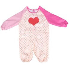 Petit Bebe 孩童全身防水畫畫衣, 粉色