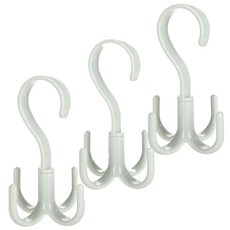 River Green 360度旋轉式多用途掛勾, 綠色, 3個