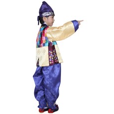 好孩子們男童款碎花韓服套裝 4008號