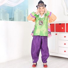 好孩子男童款金絲韓服套裝 5008號