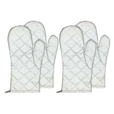 Blockmart 烤箱加熱手套, 銀, 4件
