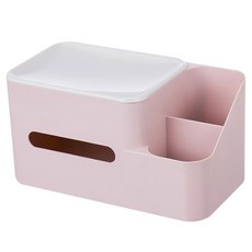 리버그린 수납겸용 휴지케이스 가로형, 핑크, 1개