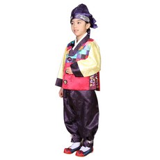 好孩子男童款碎花韓服套裝 4011號