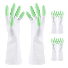 블럭마트 주방 고무장갑, 그린, 대(L), 3개