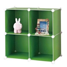 BESTLIVING 4層素色儲物櫃, 綠色