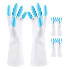블럭마트 주방 고무장갑, 블루, 중(M), 3개