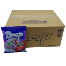Drop 夾餡軟糖 酸櫻桃味, 180g, 1箱