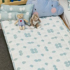 CARTE BLANCHE 兒童印花純棉遊戲墊, 薄荷