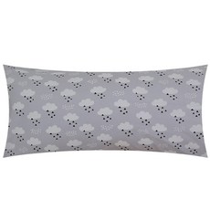 Home&Sleep雲朵純棉靠枕含枕芯, 灰色
