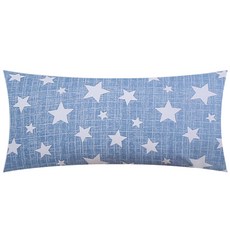 星星圖案靠墊, 藍色