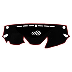 Emotion Basic Kia 儀表板避光墊, 黑色 + 紅色, K9