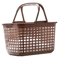 아이리스코리아 런드리바스켓 빨래바구니 중형 LB-M, 브라운, 1개