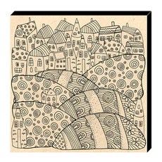 dreamART 著色木帆布山頂村, 混色