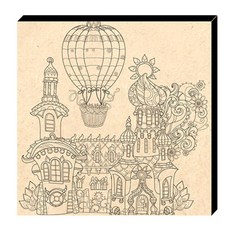 dreamART 著色木畫布夢想宮殿, 混色