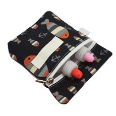 위즈미 방수원단 약 파우치 물고기, 네이비