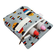 위즈미 방수원단 약 파우치 물고기, 그레이