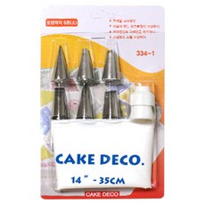 삼은 케잌데코 푸치 모양깍지세트 소, 혼합색상, 1세트